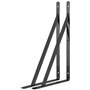 STARVAST Equerre Etagere Murale, 4 Pcs Supports Triangulaires de 90 Degrés en Acier, Équerres Étagères 250mm x 160mm, Support d'