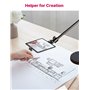 ULANZI Support Tablette, Adaptateur Support Tablette Réglable, Adaptateur iPad pour Trépied avec Chaussure Froide pour iPad Pro
