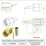 Pince à Sertir SMA et Connecteur SMA Rg174, Sertisseuse SMA, 10pcs SMA Male Connector et 10pcs connecteur sma femelle pour Rg316
