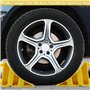 SUNOYA 2 Pièces Cale Roue de Voiture, Cale Roue Caoutchouc, Cale pour Remorque, Pneus Slip Stopper, Antidérapant VéHicule Camion