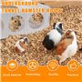 Lot de 2 tunnels pour hamster - Cachette en bois - Pour hamster - Cachette en bois - Pour cochon de mer, hamster nain, hamster d