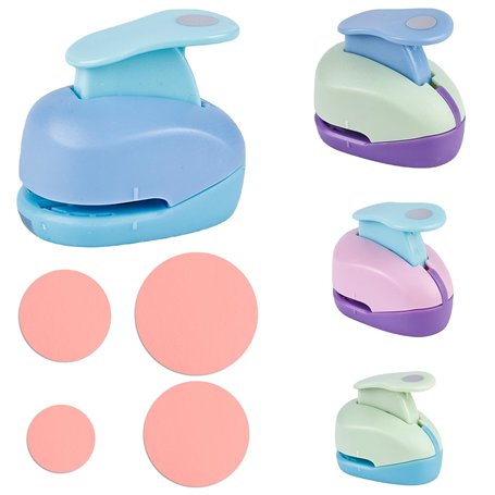 Sporgo Lot de 4 perforatrices rondes : perforatrices à papier rondes à motif