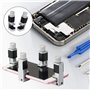 LEKEFETO Lot de 6 pinces de fixation réglables en métal pour écran LCD, pinces de fixation pour écran LCD, outils de réparation 