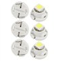 sourcing map 6pcs SMD LED Blanc 5050 T4.7 Auto Voiture Compteur tableau bord interne ampoule