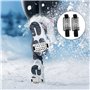 CVDYWDJIE 2 Paires De Pointes Antidérapantes pour Glace, Couvre-Chaussures pour Crampons d'hiver, Couvre-Chaussures pour Bottes