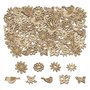 COACOM 150 Morceaux De Décorations De Bois