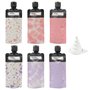 MEMOFYND Lot de 6 bouteilles de voyage compressibles de 90 ml et 1 entonnoir