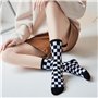 5 Paires De Chaussettes À Carreaux Pour Femmes, Chaussettes À La Mode Et À La Mode, Accessoires De Vêtements, Chaussettes Confor