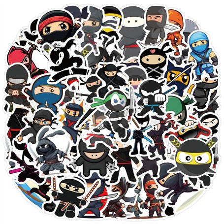60 Autocollants De Graffiti Ninja