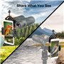 POFET Support universel pour téléphones, compatible avec jumelles, monoculaires, télescopes et microscopes