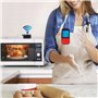 ANCLLO Thermomètre numérique à double sonde programmable sans fil étanche - Thermomètre de cuisine, cuisson au four, barbecue et