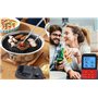 ANCLLO Thermomètre numérique à double sonde programmable sans fil étanche - Thermomètre de cuisine, cuisson au four, barbecue et