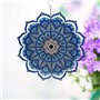 ANCLLO Moulin à vent 360 degrés à suspendre en métal mandala décoration d'intérieur ou d'extérieur