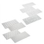 Tiardey 8 pièces Texture Tapis Grille Transparent Fondant Impression Tapis Gteau Bordure Décoration Outil Gteau Moule G?teau Mou