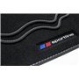 teileplus24 F656-FBA Tapis de Sol Sportline Design pour BMW Série 1 F20/ F21 2011-2019 Bordure de Bande Couture décorative
