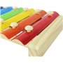 Binnan Xylophone Jouets Knock Piano, Jouet Xylophone 8-Notes Clavier Multicolor en Bois Jouets Musicaux pour Enfants