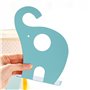 Xrten Serre-Livres Enfant, Serre-Livre et Bouchon en Métal Créatif en Forme d'éléphant pour Bureau Ecole et Maison