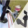 WMYCONGCONG Lot de 2 Support de Canne à pêche en Plastique pour Kayak, Bateau et canoë avec Couvercle pour Kayak, Bateau et cano