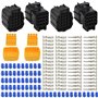 WMYCONGCONG Lot de 2 kits de connecteurs électriques étanches à 16 broches pour voiture automobile (16 broches)
