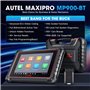 Autel MaxiPRO MP900BT Valise Diagnostic Auto: 2025 MP900-BT V2.0 ECU Codage Bidirectionnel Outil, Mise à MP900E MP900E KIT MP808