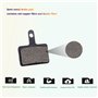 MEXITAL 2 Paires Plaquettes de Frein Vélo à Disque pour M315 M355 M365 M375 M395 M396 M415 M416 M445 M446 M447 M465 M475 M485 M4