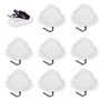 XAVSWRDE 8 PCS Chiffons de Rechange en Microfibre Serpillere Balai Vapeur Durable Pads de Nettoyage Universel avec Cordon de Ser