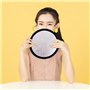 Réflecteur Pliable Portable,2 en 1 de 30 cm Portable Rond Réflecteur de Lumière Multi Disque en doré avec Argenté pour Studio ou