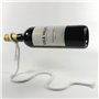 Fantes - Porte-bouteille en acier inoxydable flottant en corde magique pour bouteille de vin - Cadeau fantaisie pour décoration