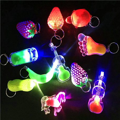 ZCOINS 12 Pièces Mini LED Lampes de Poche Keyring Kits de fêtes