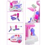 deAO Chariot Menage Enfants,Aspirateur Enfant, Kit Menage Enfant Jouet,avec Son et Lumière, Cadeaux pour Garçons et Filles