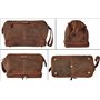 RUSTIC TOWN Trousse de Toilette en Cuir pour Homme, Trousse de Rasage de Voyage, Trousse de Toilette, Trousse de Maquillage pour