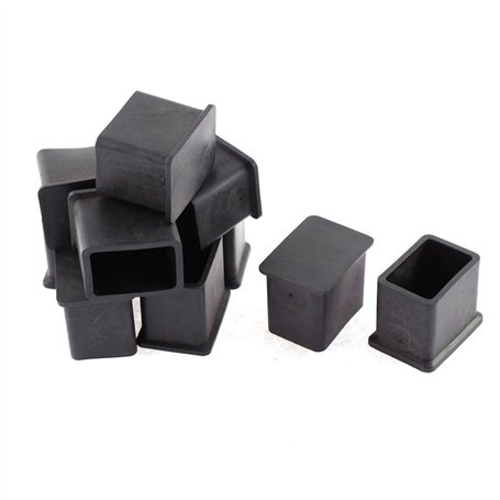 sourcing map 10pcs Embout Pied Chaise Bouchon Tampon Capuchon Protection Jambe Meuble Plancher en Caoutchouc 20 x 30 mm
