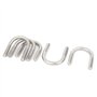 sourcing map M6 304 Inoxidable Acier Rond plier U-Boulon Attache 5pcs pour 22mm Tuyau Dia