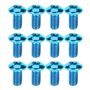 12 pièces vtt boulons de rotor de frein à disque vtt vis de vélo vis de disque de frein pour vtt route vtt tête T25 (bleu)