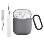 Étui en Silicone Compatible avec Les AirPods 2 1 avec kit de Nettoyage
