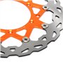 Disque Frein Avant Flottant 320mm,Disque Frein Moto Orange pour SXF EXC XCW XCF XCF MXC GS MX MXC EXCG LC4 SXS250 SXS450 XC250F 