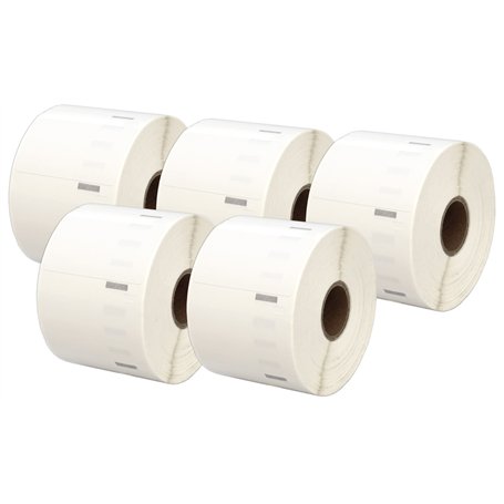 5 Compatibles Rouleaux Papier 11354 S0722540 57mm x 32mm Étiquettes adresse pour Dymo LabelWriter 4XL 450 400 330 320 310 Twin T