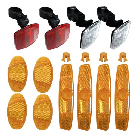 BuxiuGK 12 Pièces Réflecteurs de vélo