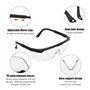 Lunettes de Protection, 10 Pièces Lunettes Sécurité Réglables Lunette Anti Rayures Verres,Écran oculaire Enveloppant pour Le Tra
