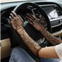 SINLOV Halloween dentelle gants de mariage manches longues tulle partie gants d'été bal dîner protection solaire gants robe