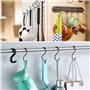 Crochets en S,20 PCS Crochet en Acier Inoxydable Crochets Suspension Multifonctions Robuste pour Cuisine Salle de Bain Bureau et