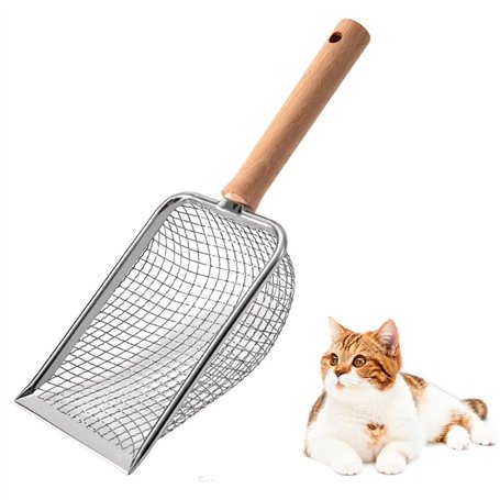 UQMIQURA Pelle Litiere Chat Metal