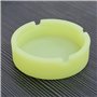 Lot de 8 cendriers ronds fluorescents en caoutchouc de silicone résistant à la chaleur 4 couleurs