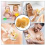 Lot de 2 éponges de bain naturelles pour homme et femme, éponge exfoliante pour le corps et le corps, mousse dense pour un netto