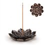Porte Encens de Lotus en Laiton