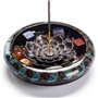 Porte Encens de Lotus en Laiton,2 Pièces Brûleur d'Encens en Bâton,Lotus Stick Bruleur Encens Porte à Cône Support Encensoir ave
