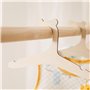 Lot de 10 cintres en bois antidérapants pour vêtements de bébé, cintres en bois pour économiser de l'espace en forme d'ours mign