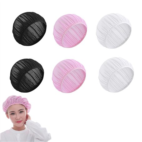 HJDJBD Lot de 6 bonnets de protection pour le sommeil des cheveux
