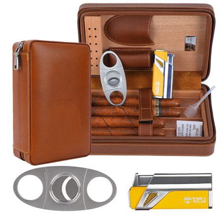 Etui de voyage portable pour 4 cigares