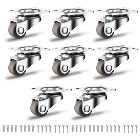 JGCJGG Roulettes Pivotantes pour Petits Meubles